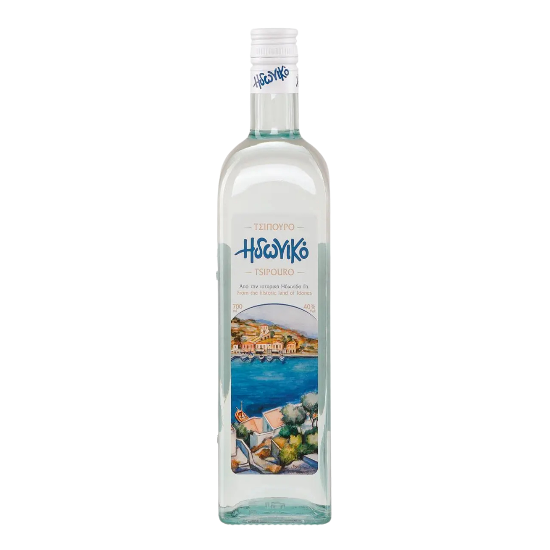 Tsipouro Idoniko ohne Anis 40% vol. – 0,7 Liter | Costa Lazaridi – Griechischer Premium-Tsipouro