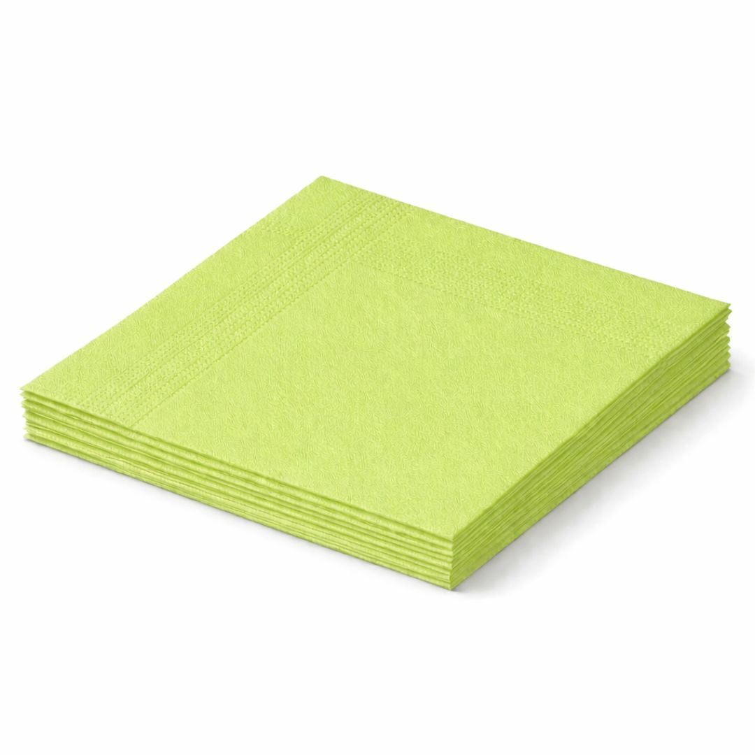 GO Servietten 33 × 33 cm, 3-lagig, 1/4-Falz – Einfarbig, verschiedene Farben, 1600 Stk