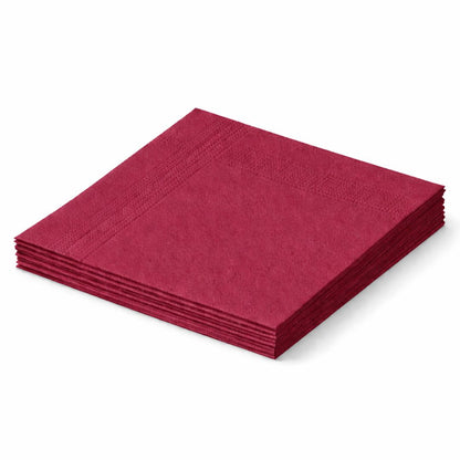 GO Servietten 33 × 33 cm, 3-lagig, 1/4-Falz – Einfarbig, verschiedene Farben, 1600 Stk