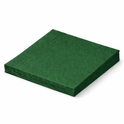 GO Servietten 33 × 33 cm, 3-lagig, 1/4-Falz – Einfarbig, verschiedene Farben, 1600 Stk