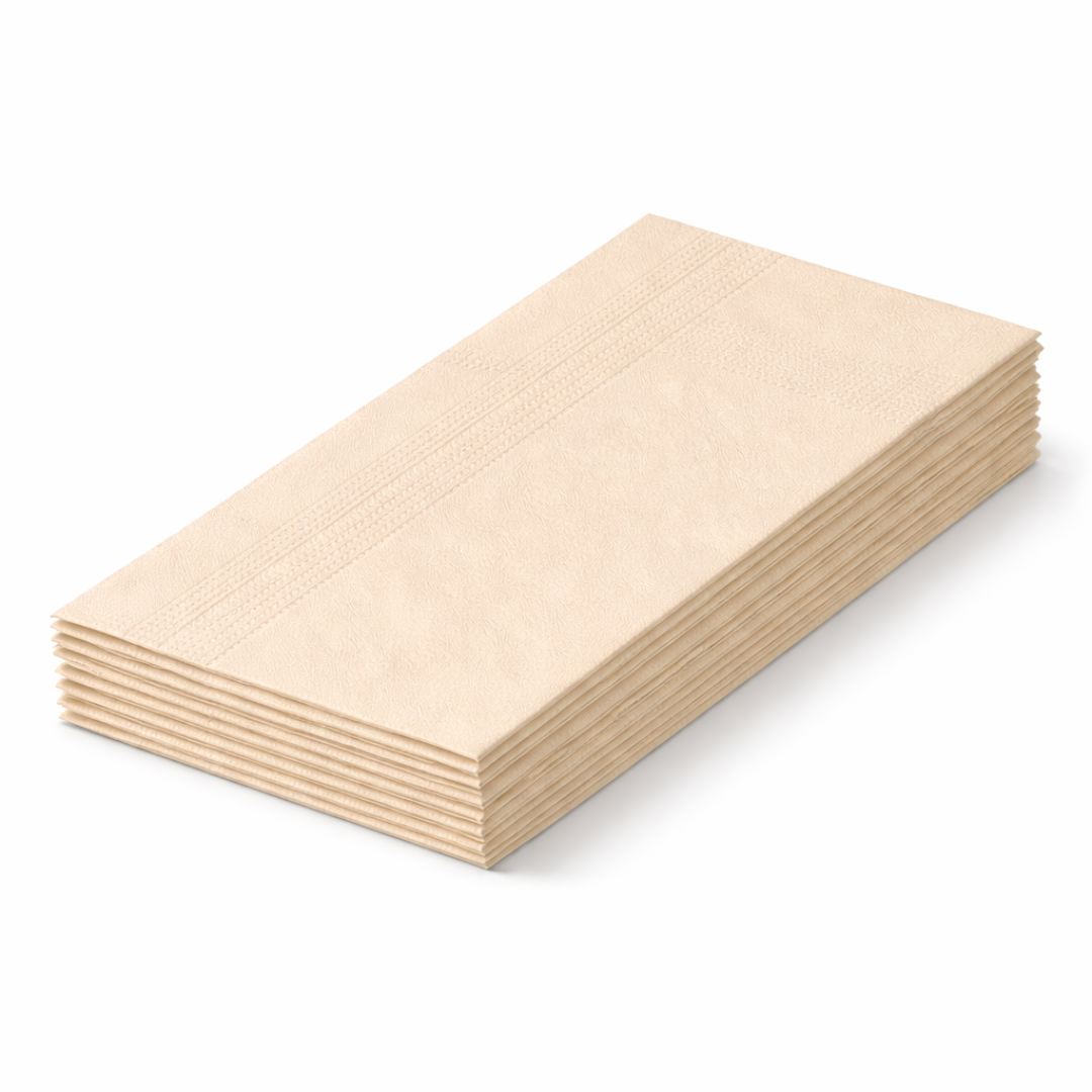 GO Servietten 33 × 33 cm, 2-lagig, 1/8-Falz – Einfarbig, verschiedene Farben, 2.000 Stk