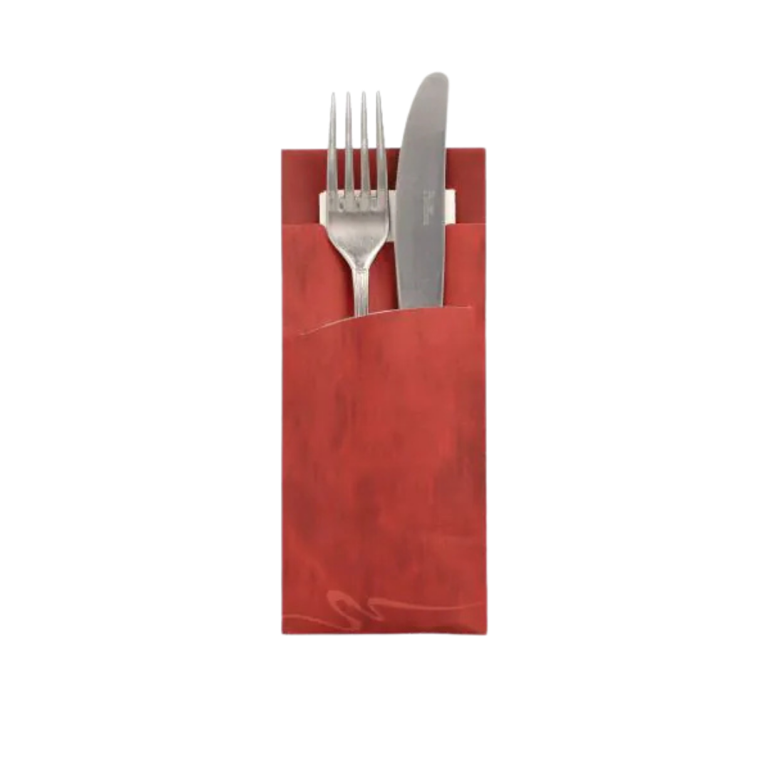 Bestecktaschen mit integrierter Serviette, mehrfarbig 520 Stk.