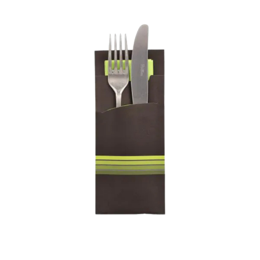 Bestecktaschen mit integrierter Serviette, mehrfarbig 520 Stk.