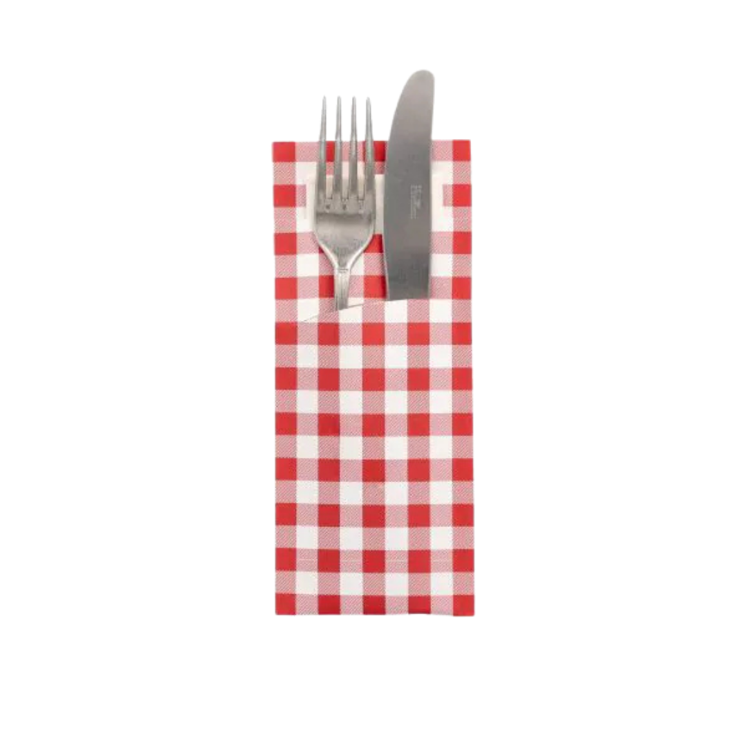 Bestecktaschen mit integrierter Serviette, mehrfarbig 520 Stk.