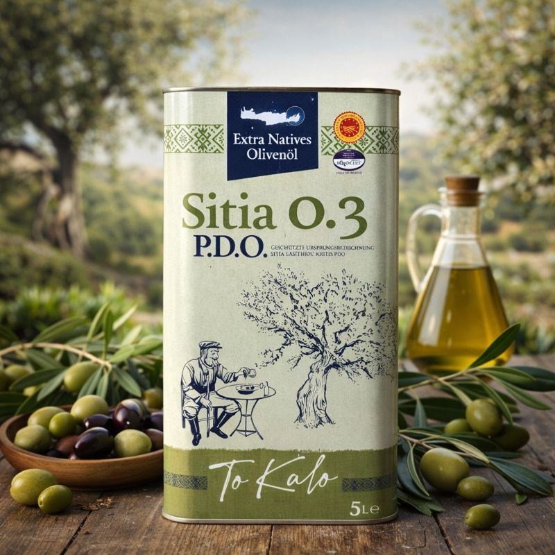 Sitia – Extra Natives Olivenöl aus Kreta 5L