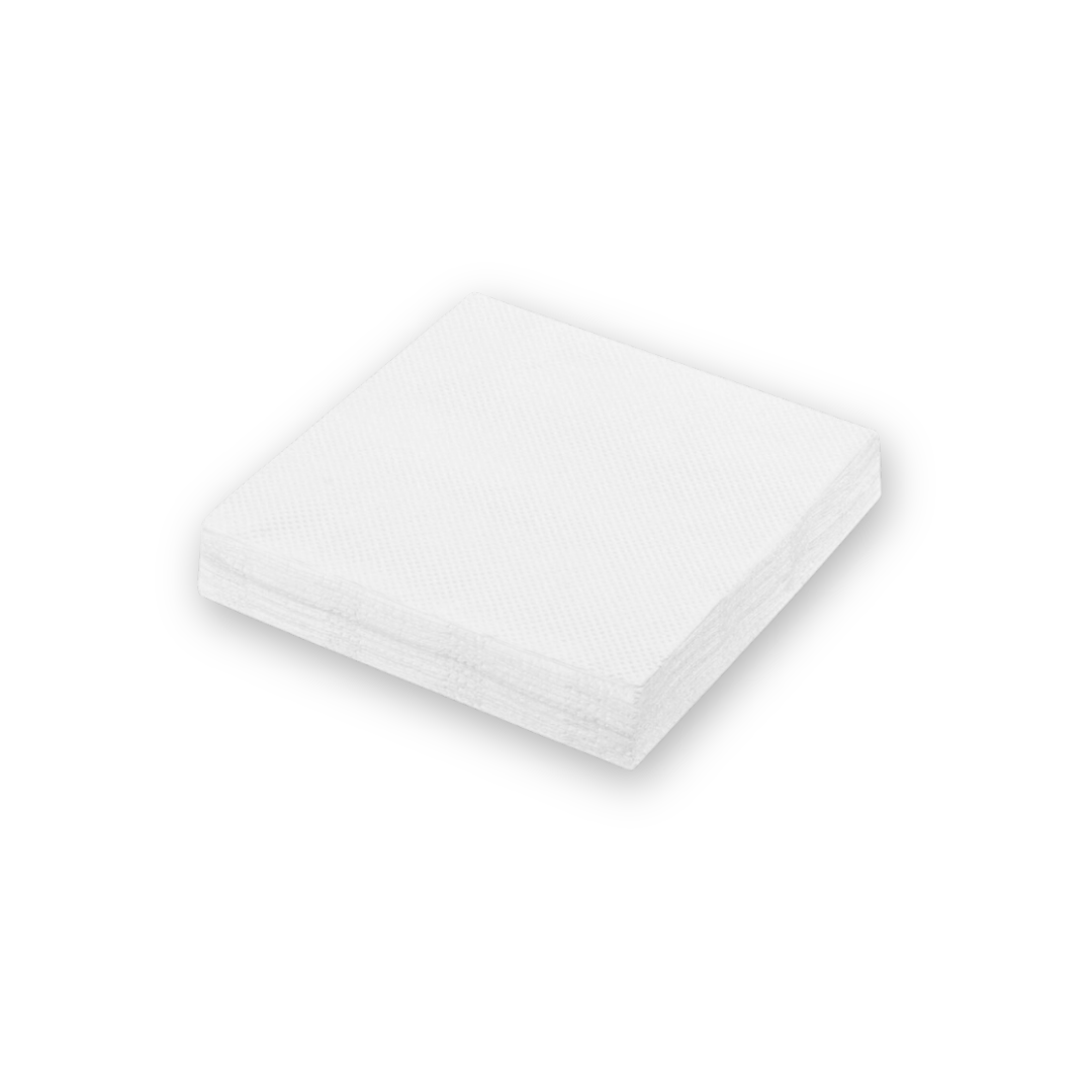 Cocktailserviette 33 × 33 cm, 3-lagig – 1/4 , Weiß,  1500Stk.