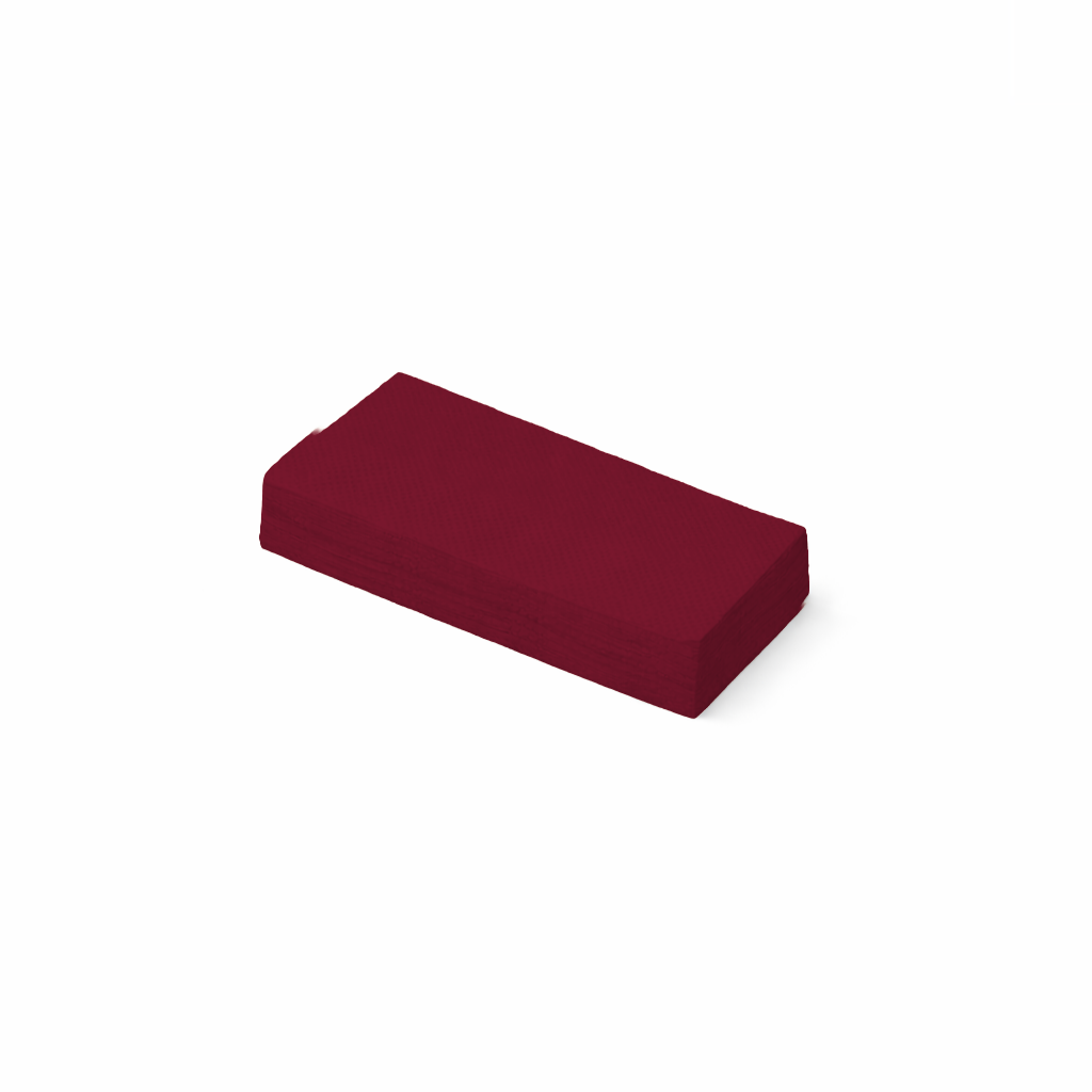 Serviette mikrogeprägt 38 × 38 cm, 3-lagig, 1/8-Falz – Einfarbig, verschiedene Farben, 1200 Stk.